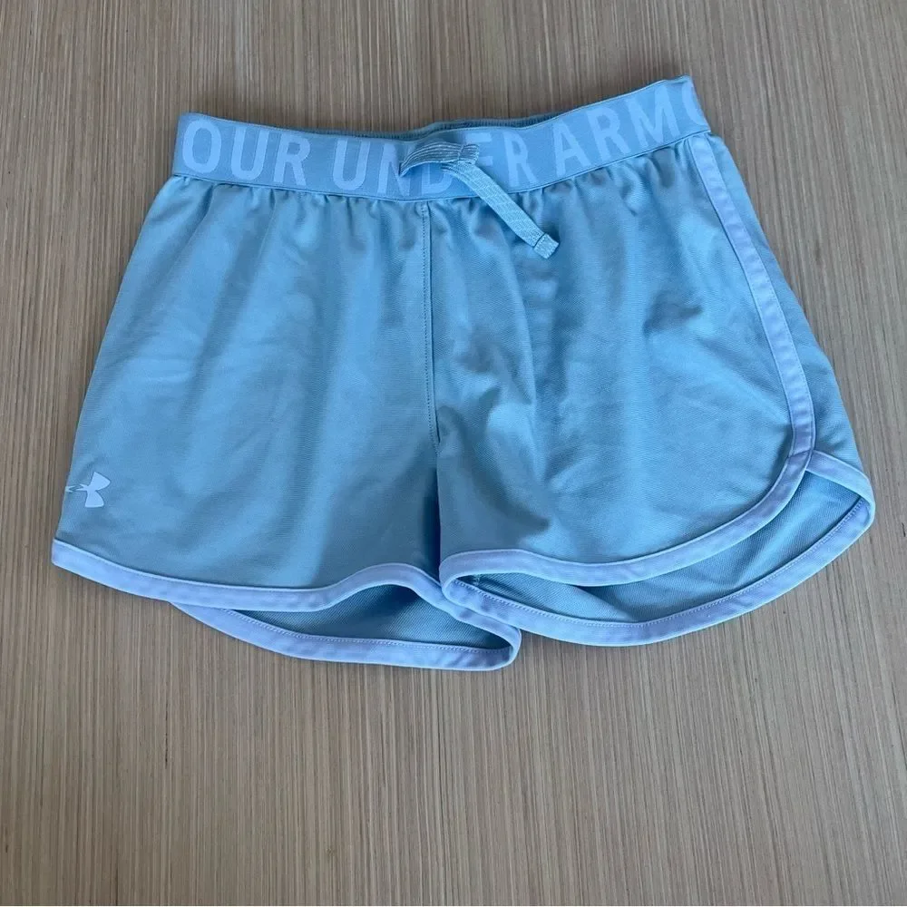 Under Armour Grey & Purple Athletic Shorts